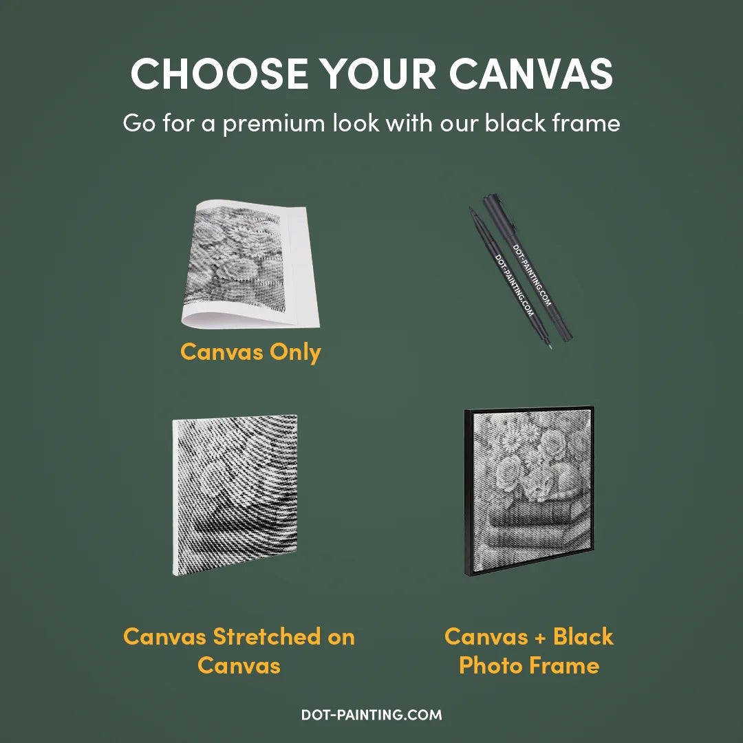 Cat on a Book Dot Painting