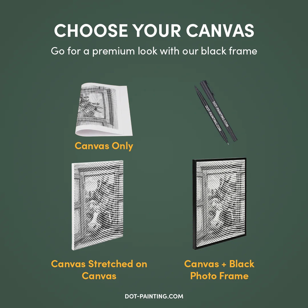 Curious Farm Animals Dot Painting