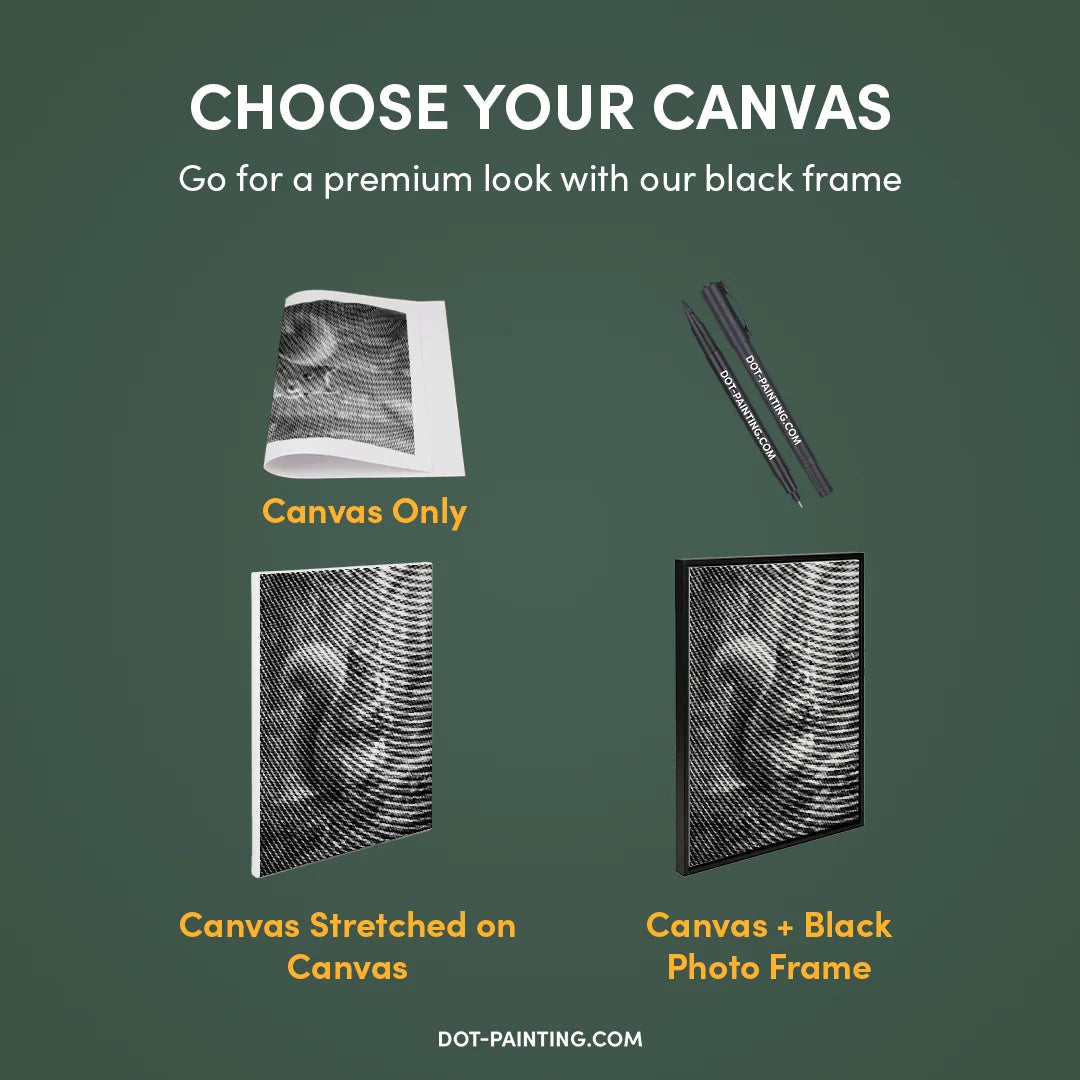 Squirrel with Pine Cones Dot Painting