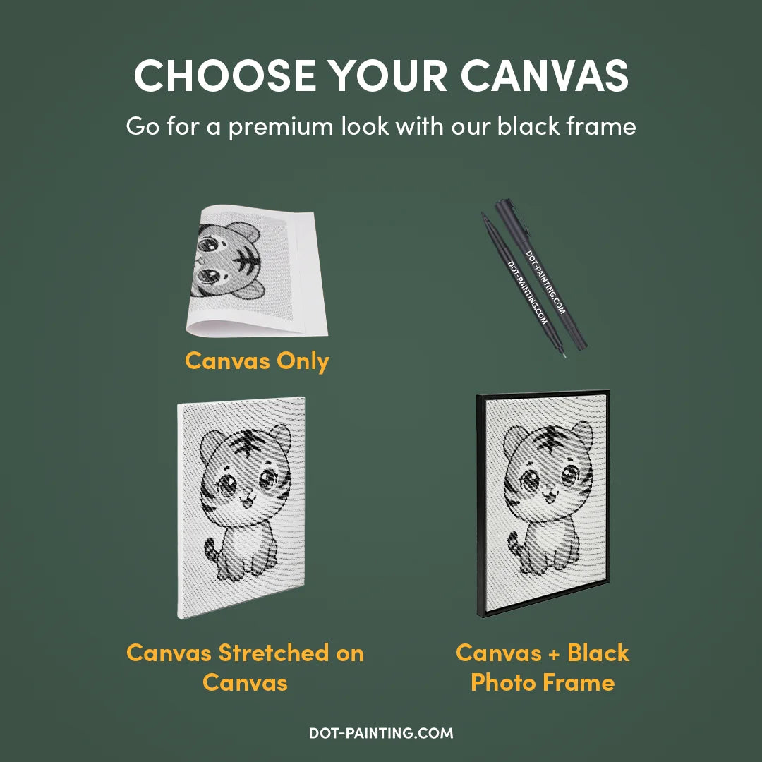 Little Tiger Dot Painting