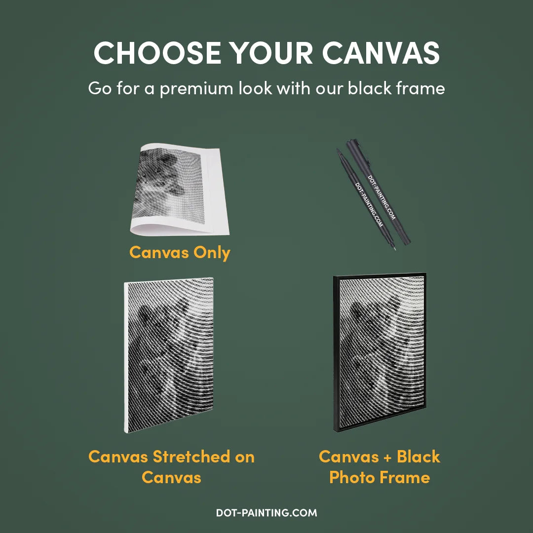 Lion Family Dot Painting