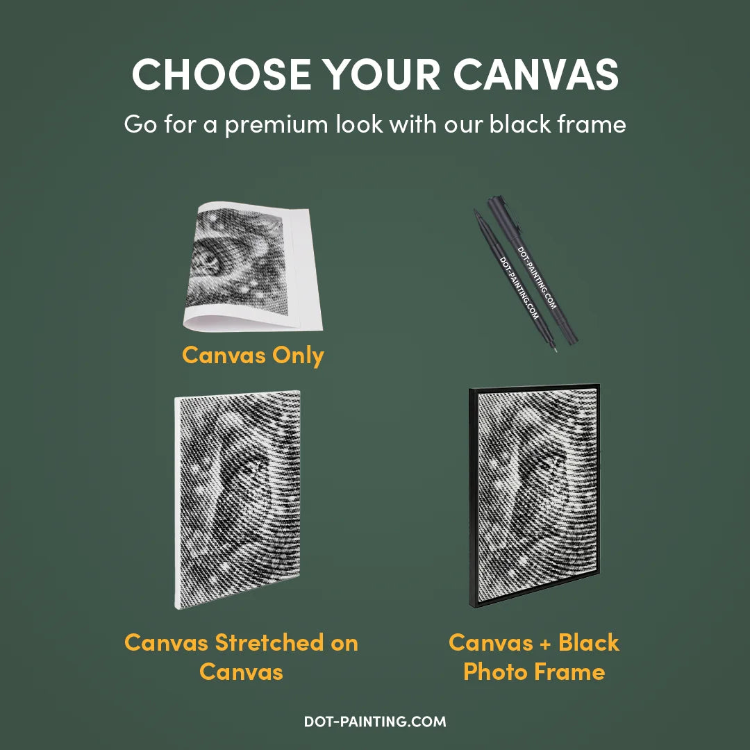 Christmas Owl in the Tree Dot Painting