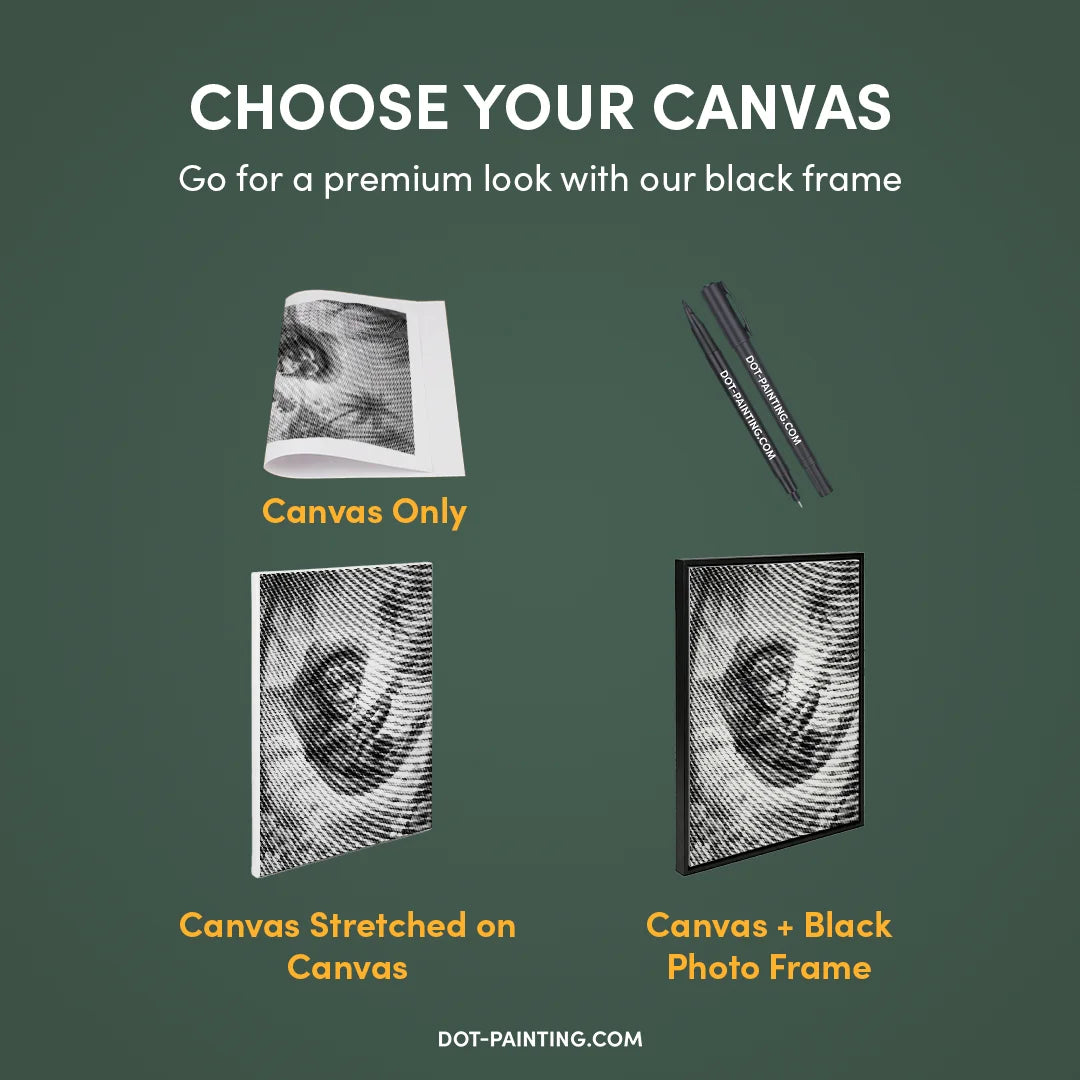 Monkey in Hammock Dot Painting