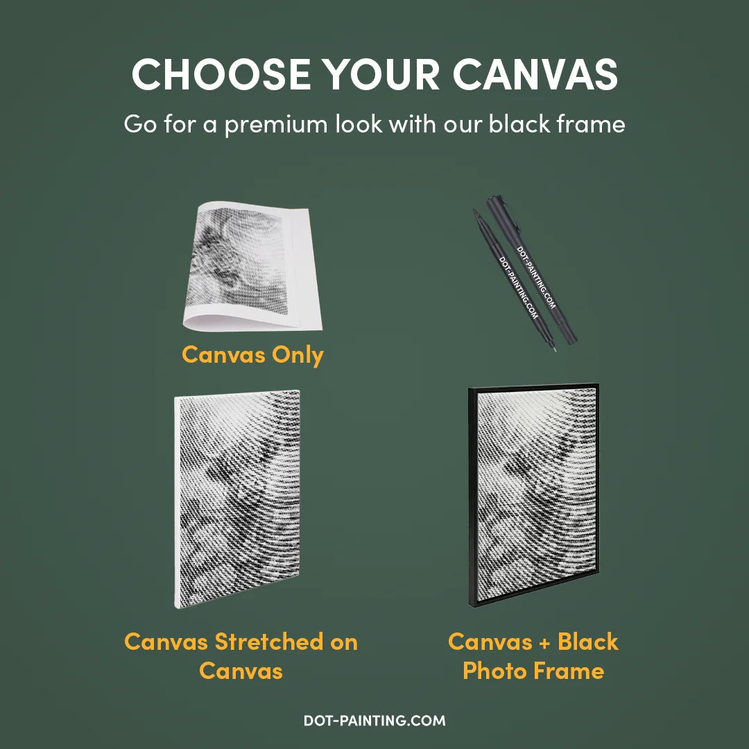 Calf in The Flower Field Dot Painting