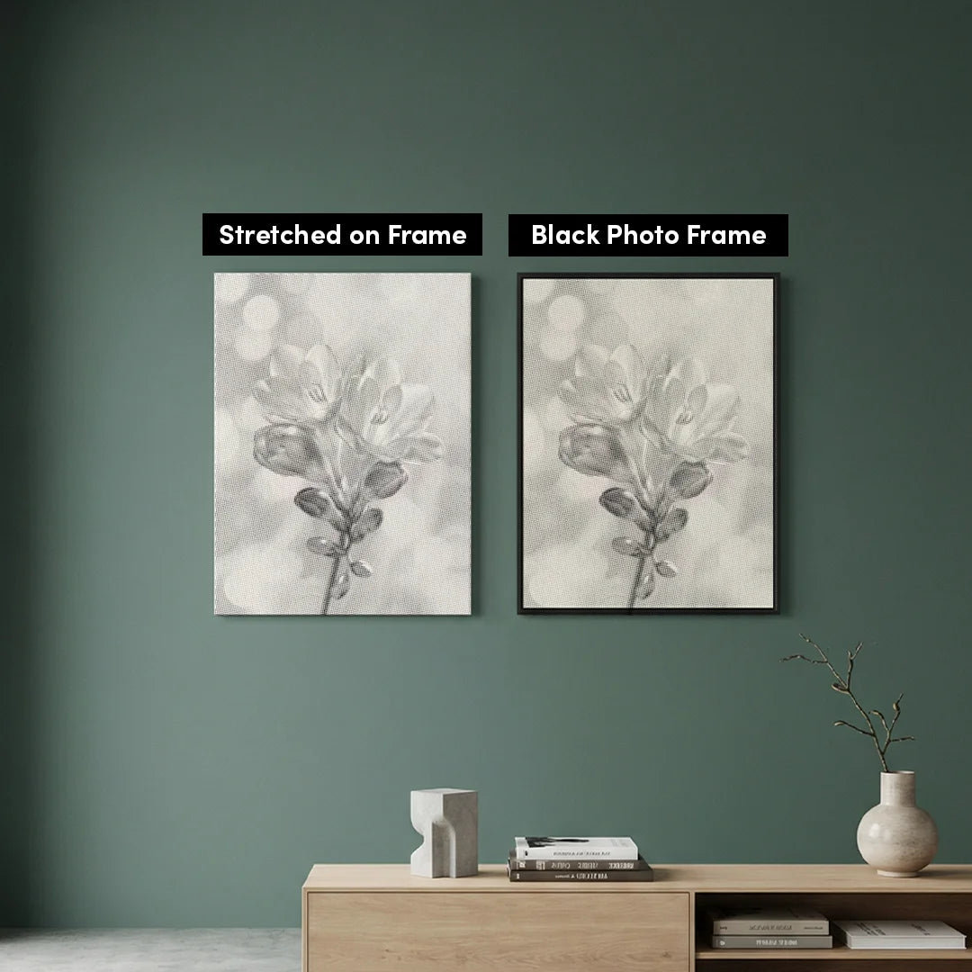 Flower on the Rise Dot Painting