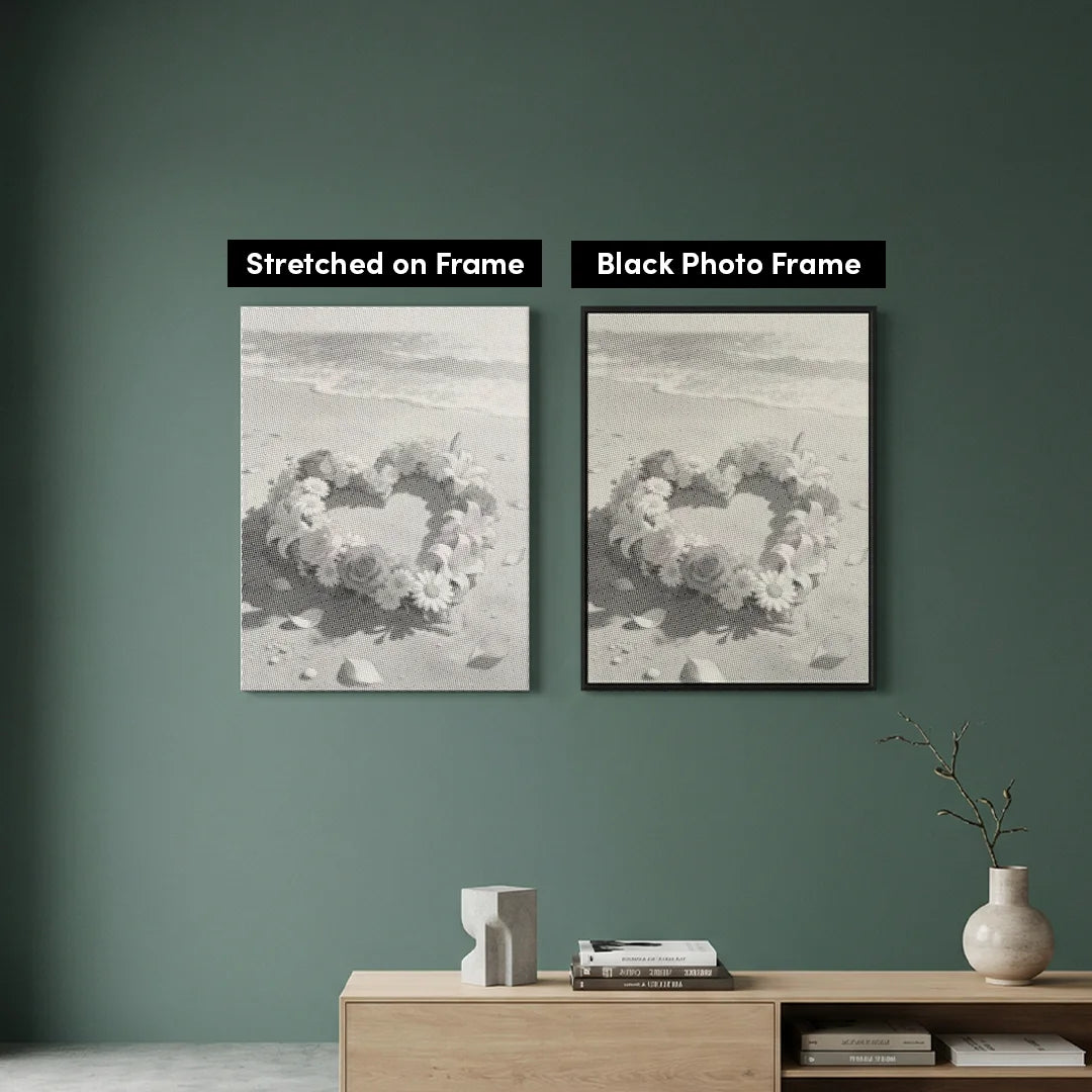 Flowers on The Shore Dot Painting