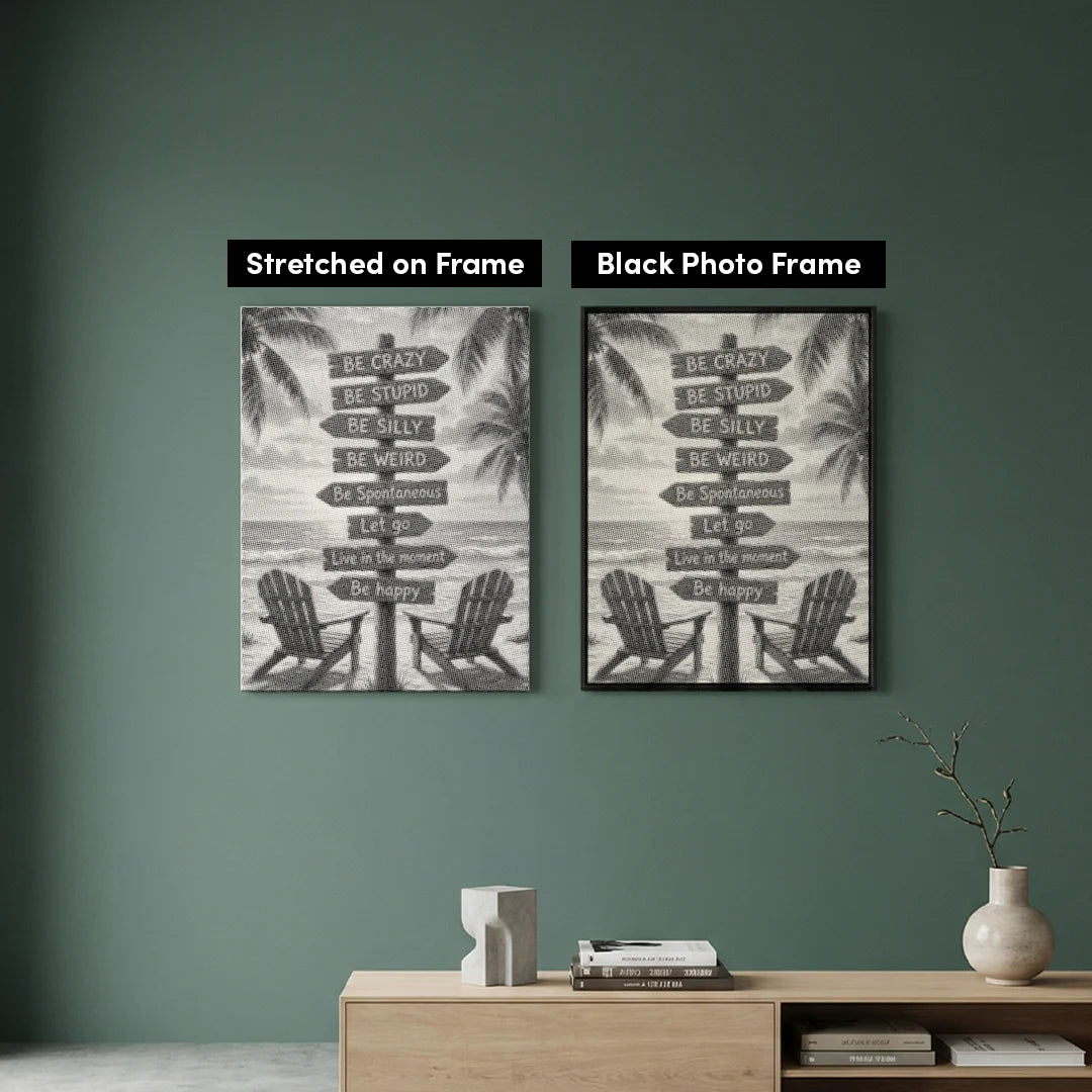 Beach Signs Dot Painting