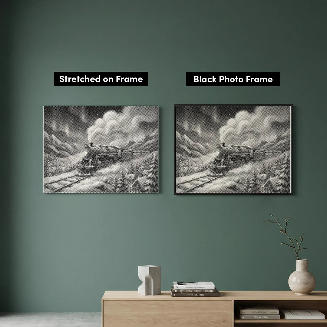 Polar Express 2 Dot Painting