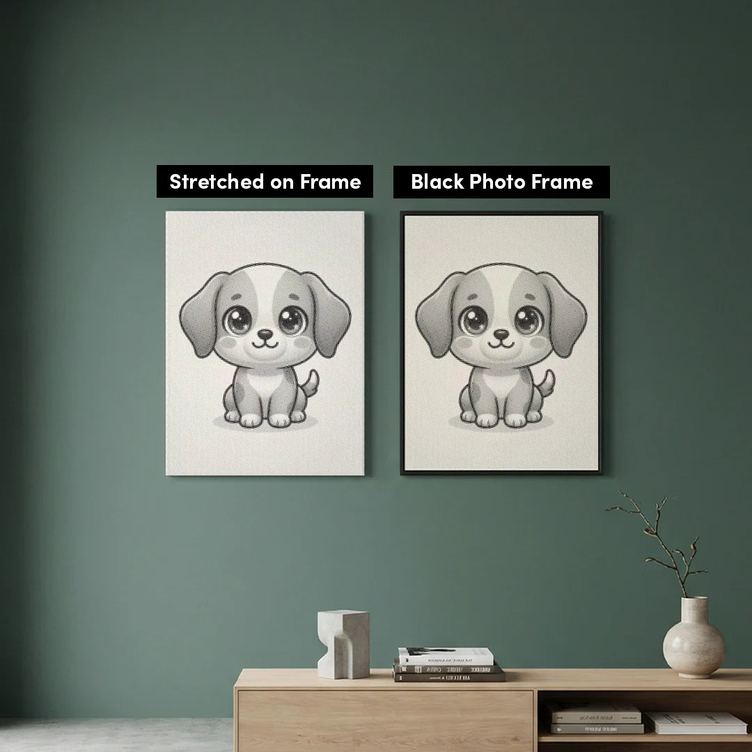 Puppy 2 Dot Painting