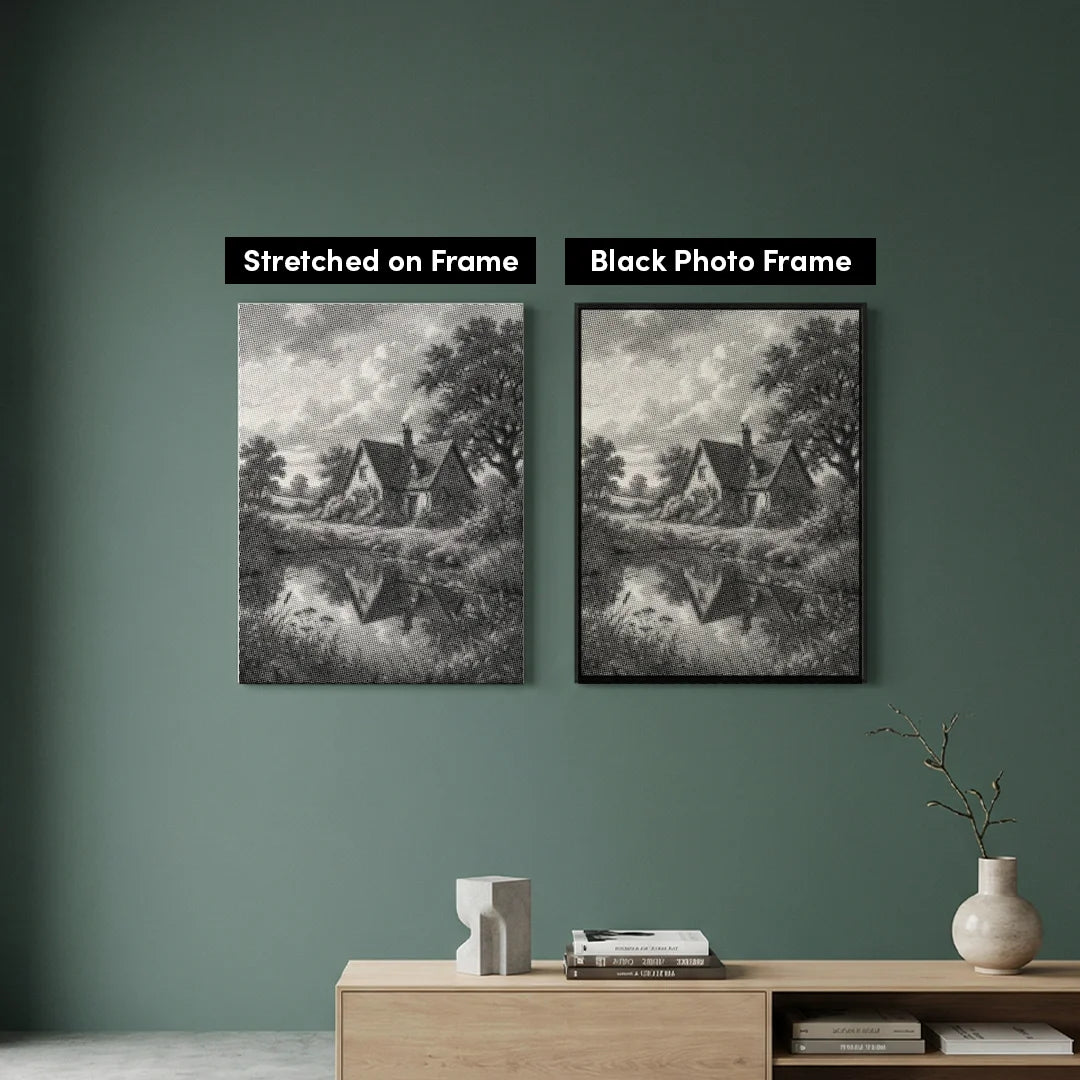 House on the Heath Dot Painting