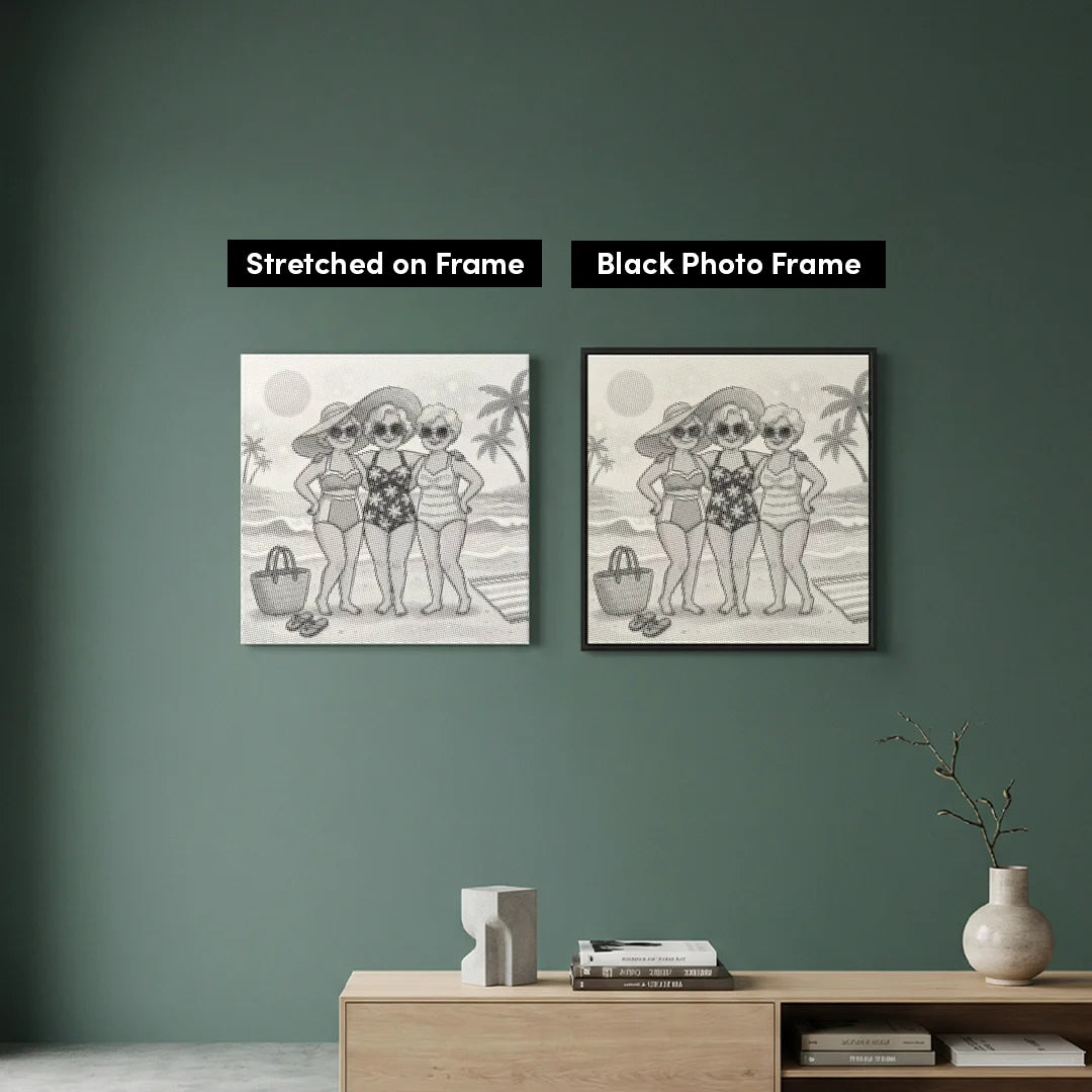 Old Ladies Dot Painting