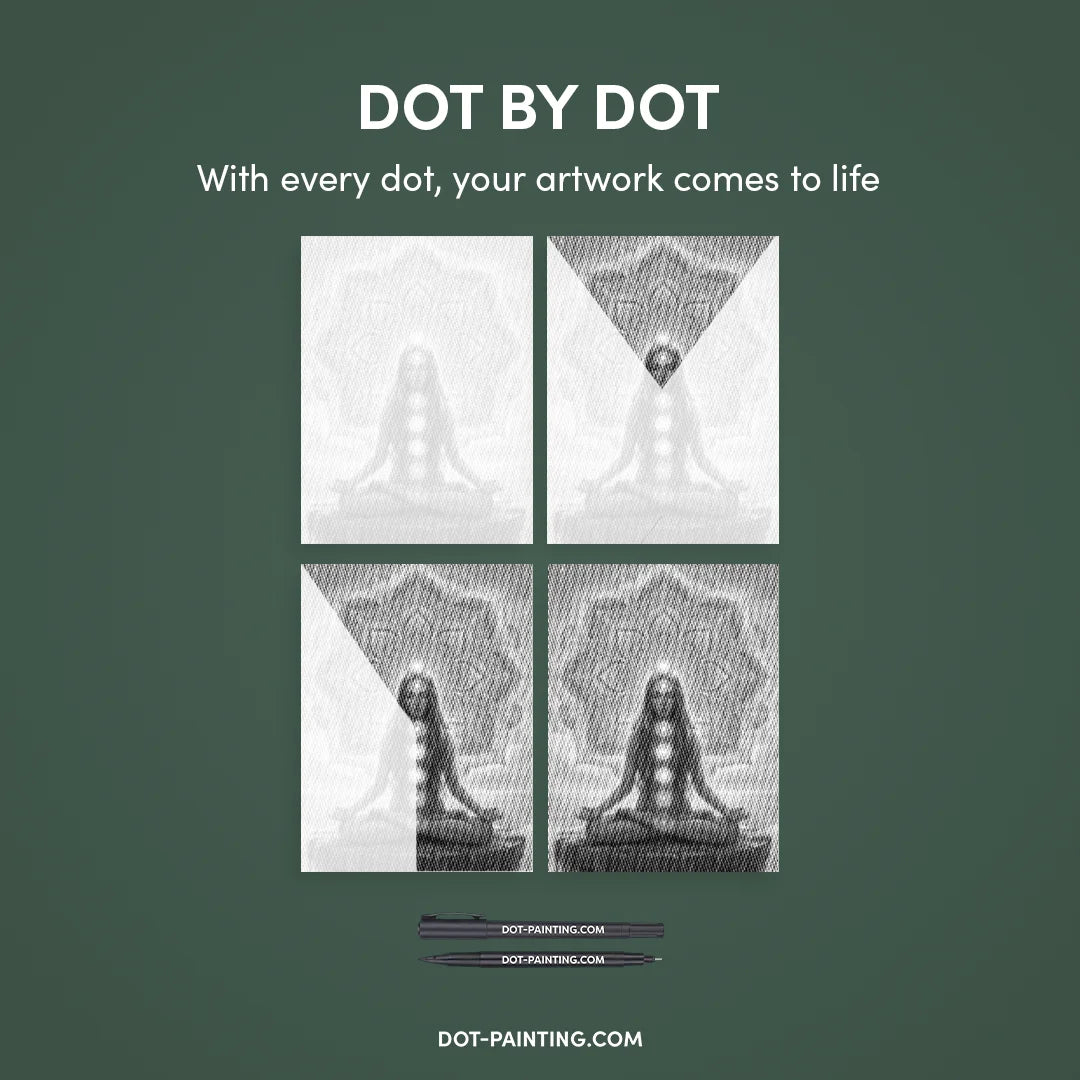 Yoga Mandala Dot Painting