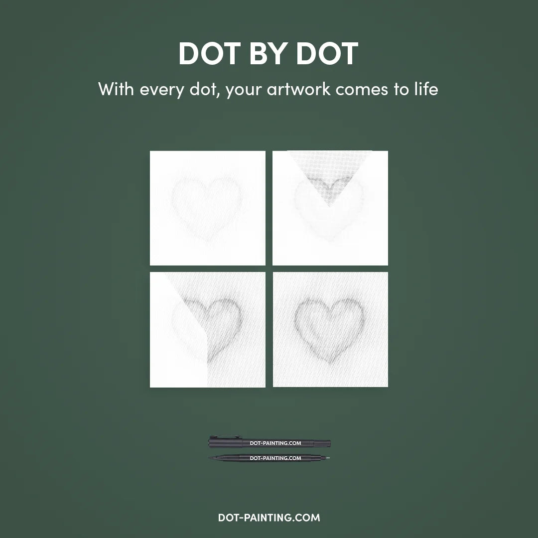 Heart of Points Dot Painting