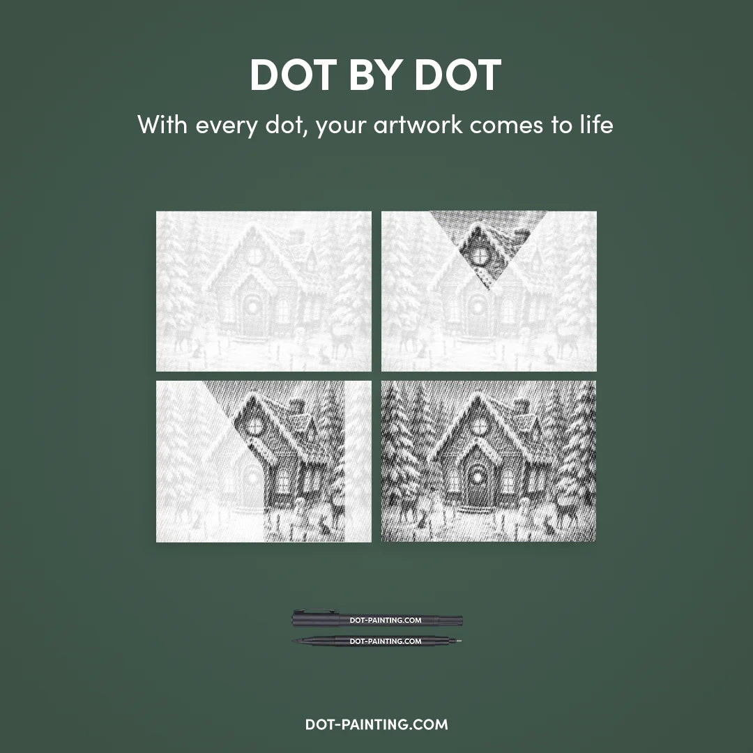 Candy House Dot Painting