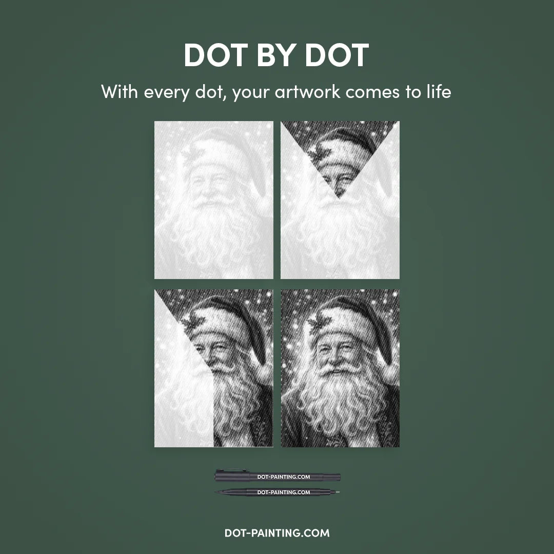Santa 4 Dot Painting