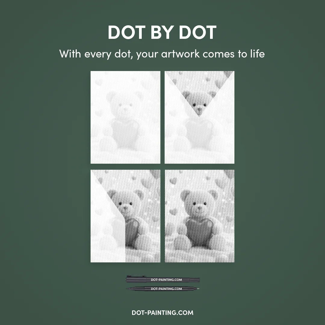 Teddy Bear Dot Painting
