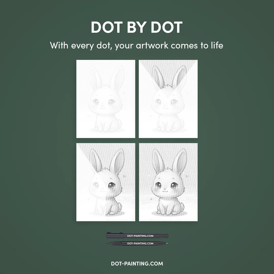 Rabbit Dot Painting