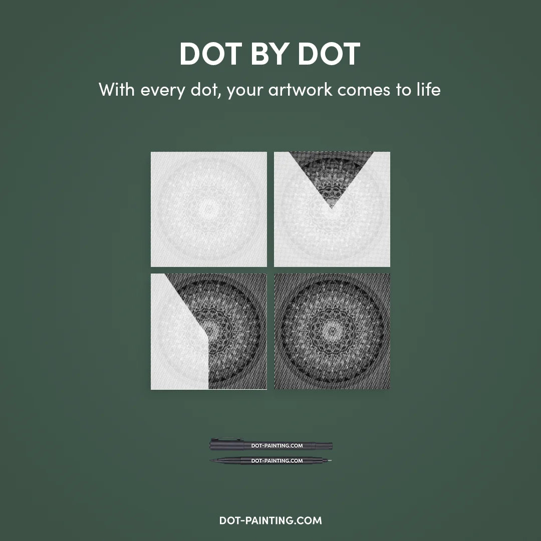 Mandala 12 Dot Painting