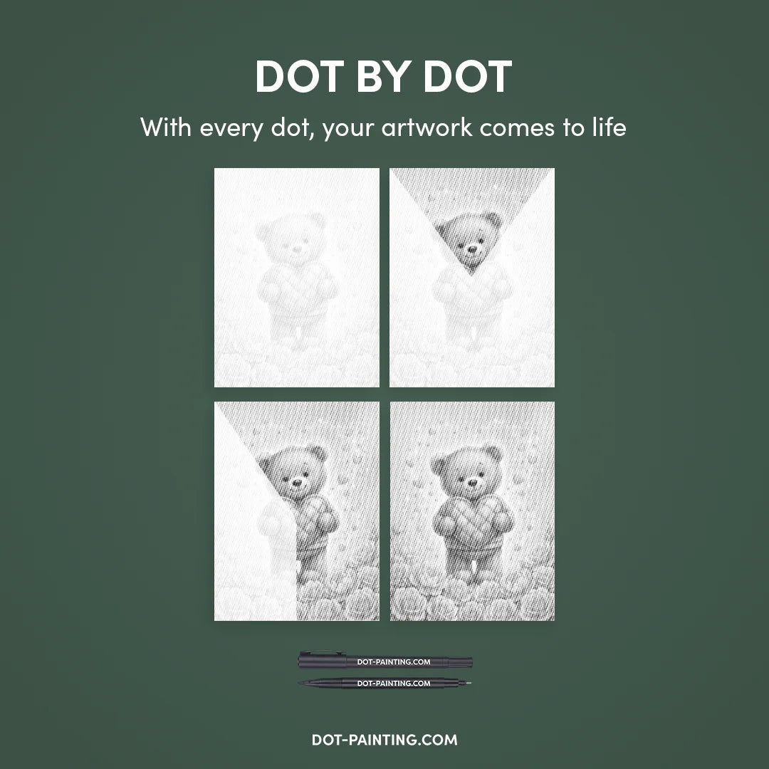 I Love You, Bear Dot Painting