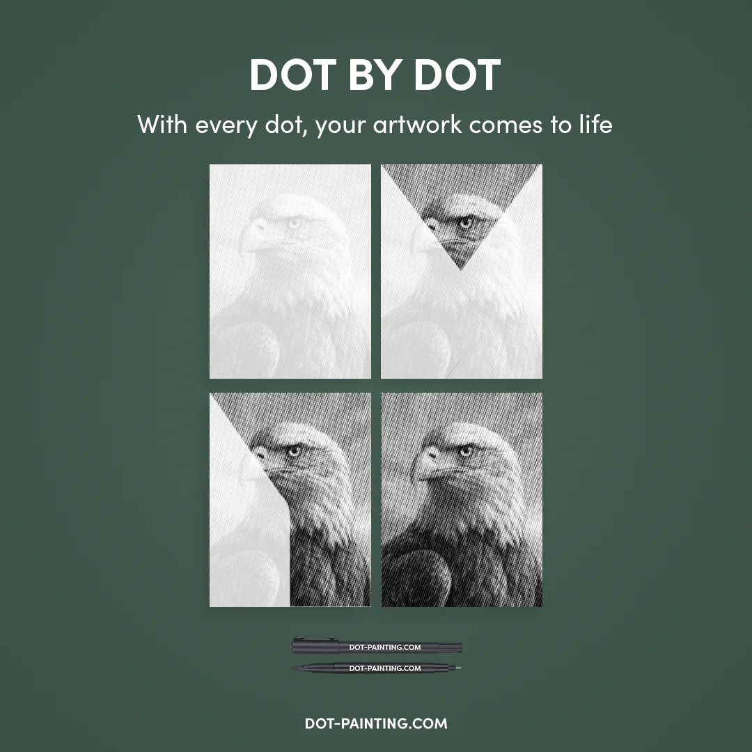 Eagle Dot Painting